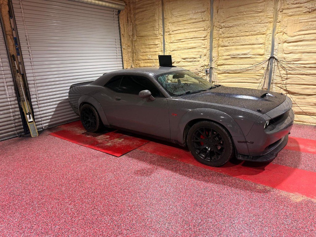 Dodge Challenger on the dyno floor